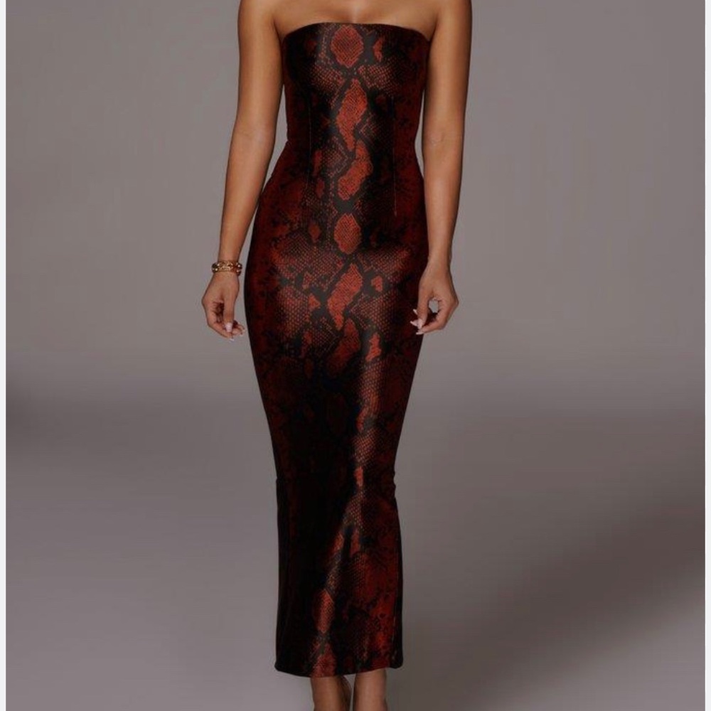 Jluxlabel snake print dress